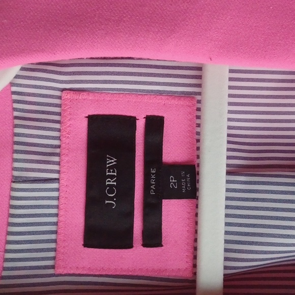J. Crew Parke Blazer Hot Pink size 2P - Picture 2 of 6